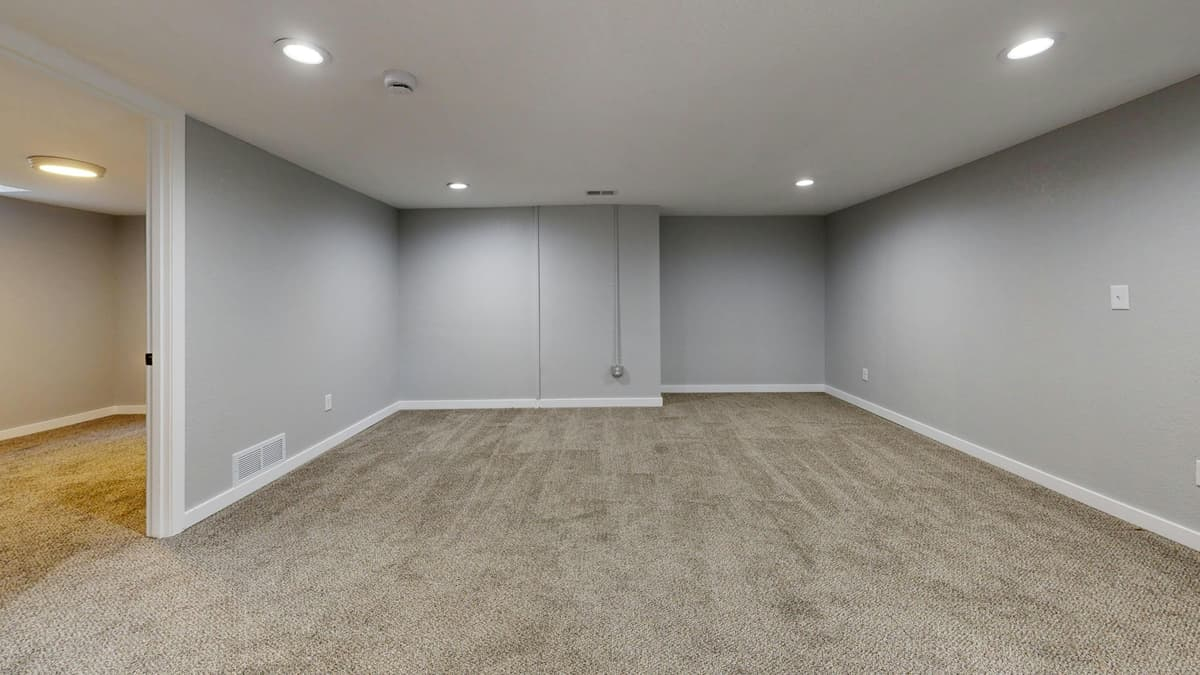 Finished basement renovation